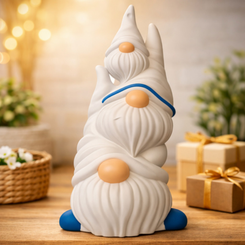 Deko Wichtel Freunde handbemalt moderne Geschenkidee